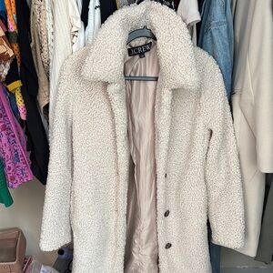 J. Crew Women's Off-White Teddy Jacket